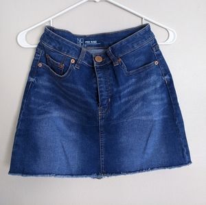 Jean mini skirt